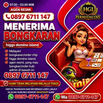 Agen khusus terima bongkaran chip higgs domino island amanah dan tepercaya