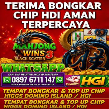READY BONGKARAN CHIP HIGGS DOMINO ISLAND AMANAH DAN TERPERCAYA AGEN RESMI