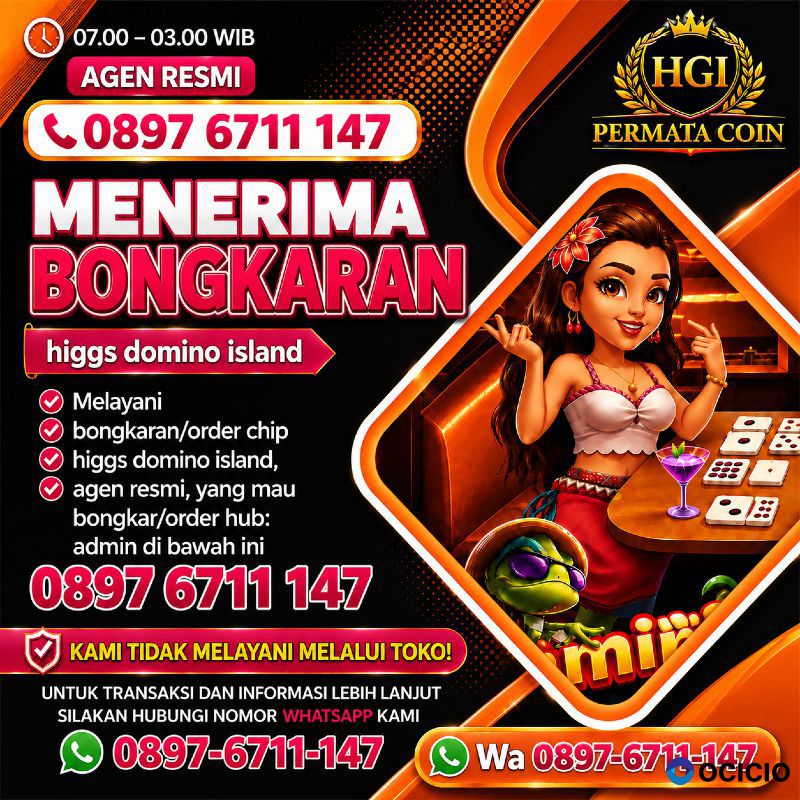 Terima bongkaran chip higgs domino island amanah dan tepercaya