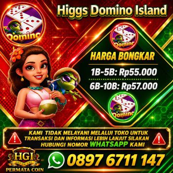 Ready bongkaran chip higgs domino island amanah dan tepercaya agen resmi