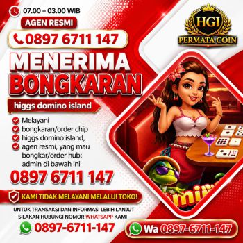Terima bongkar chip Higgs domino island aman dan terpercaya agen jual beli