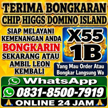 TERIMA BONGKAR CHIP HDI HIGGS DOMINO ISLAND JUAL BELI CHIP HDI WA 083185007919