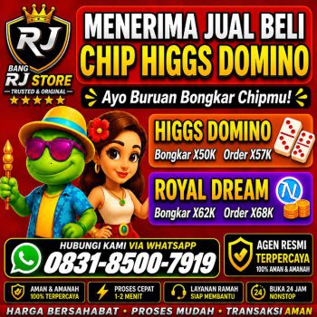 TERIMA BONGKAR CHIP HDI HIGGS DOMINO ISLAND DAN ROYAL DREAM WA 0831-8500-7919