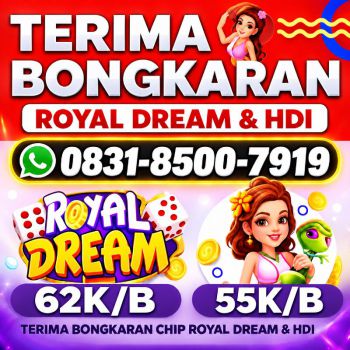 TERIMA BONGKAR CHIP HDI HIGGS DOMINO ISLAND DAN ROYAL DREAM WA 0831-8500-7919