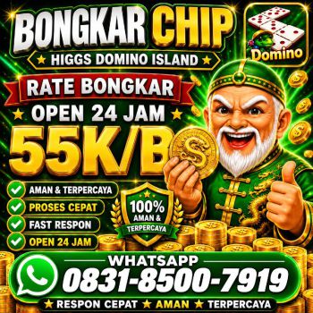 TERIMA BONGKAR CHIP HDI HIGGS DOMINO ISLAND JUAL BELI CHIP HDI WA 083185007919