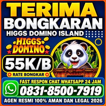KHUSUS TERIMA BONGKAR CHIP DOMINO ISLAND HIGGS 🔥 BUKA 24JAM WA:0831-8500-7919