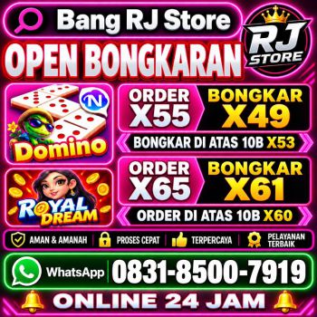 TERIMA BONGKAR CHIP HDI HIGGS DOMINO ISLAND DAN ROYAL DREAM WA 0831-8500-7919