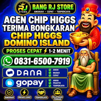 KHUSUS TERIMA BONGKAR CHIP DOMINO ISLAND HIGGS 🔥 BUKA 24JAM WA:0831-8500-7919