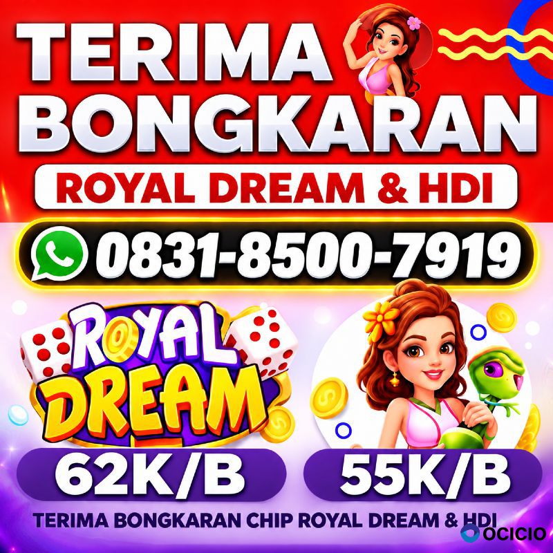 TERIMA BONGKAR CHIP HDI HIGGS DOMINO ISLAND DAN ROYAL DREAM WA 0831-8500-7919