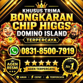 KHUSUS TERIMA BONGKAR CHIP DOMINO ISLAND HIGGS 🔥 BUKA 24JAM WA:0831-8500-7919
