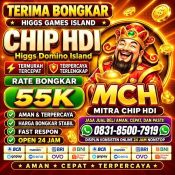 Terima Bongkaran Chip Higgs domino Island Amanah dan terpercaya Wa 083185007919