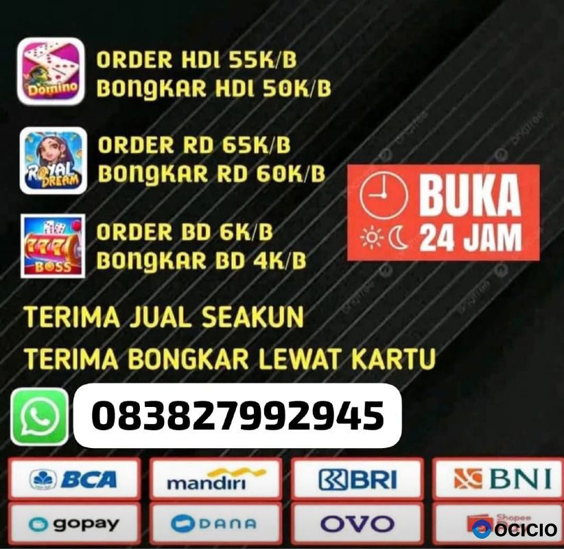 READY TERIMA BONGKAR CHIP DOMINO ISLAND HIGGS 🔥 BUKA 24JAM WA083827992945