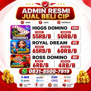 TERIMA BONGKAR CHIP HDI HIGGS DOMINO ISLAND DAN ROYAL DREAM WA 0831-8500-7919