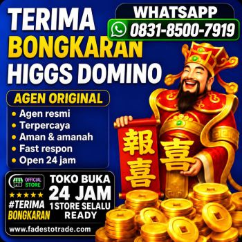 KHUSUS TERIMA BONGKAR CHIP DOMINO ISLAND HIGGS 🔥 BUKA 24JAM WA:0831-8500-7919