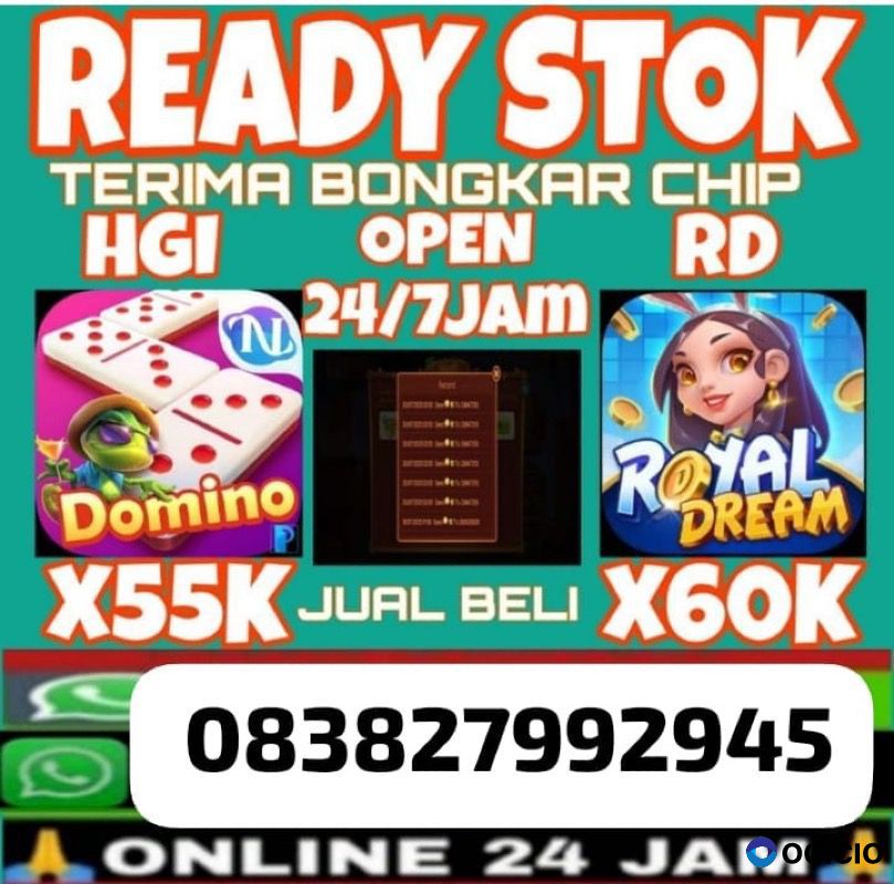 Terima Bongkar Chip Higgs domino island Amanah terpecaya Wa 083827992945