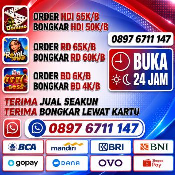 KHUSUS TERIMA BONGKARAN CHIP HIGGS DOMINO ISLAND AMANAH DAN TERPERCAYA 💯💯