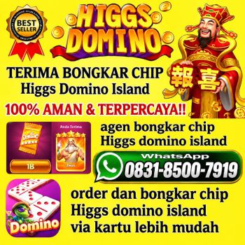 KHUSUS TERIMA BONGKAR CHIP DOMINO ISLAND HIGGS 🔥 BUKA 24JAM WA:0831-8500-7919