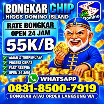 TERIMA BONGKAR CHIP HDI HIGGS DOMINO ISLAND JUAL BELI CHIP HDI WA 083185007919