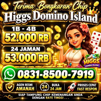 TERIMA BONGKAR CHIP HDI HIGGS DOMINO ISLAND JUAL BELI CHIP HDI WA 083185007919
