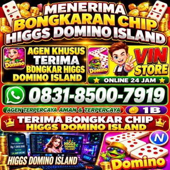 TERIMA BONGKAR CHIP HDI HIGGS DOMINO ISLAND JUAL BELI CHIP HDI WA 083185007919