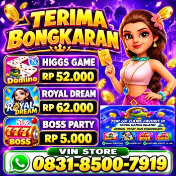 TERIMA BONGKAR CHIP HDI HIGGS DOMINO ISLAND DAN ROYAL DREAM WA 0831-8500-7919