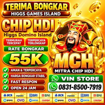 KHUSUS TERIMA BONGKAR CHIP DOMINO ISLAND HIGGS 🔥 BUKA 24JAM WA:0831-8500-7919