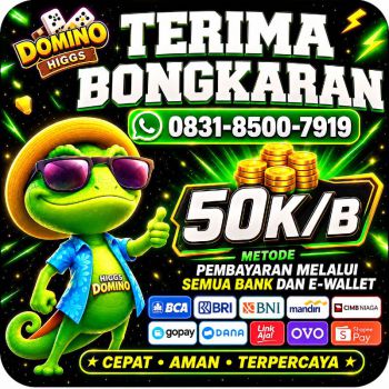 KHUSUS TERIMA BONGKAR CHIP DOMINO ISLAND HIGGS 🔥 BUKA 24JAM WA:0831-8500-7919