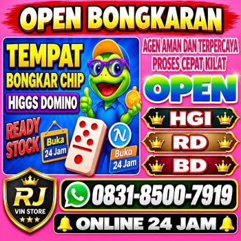 KHUSUS TERIMA BONGKAR CHIP DOMINO ISLAND HIGGS 🔥 BUKA 24JAM WA:0831-8500-7919