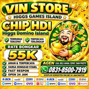 KHUSUS TERIMA BONGKAR CHIP DOMINO ISLAND HIGGS 🔥 BUKA 24JAM WA:0831-8500-7919