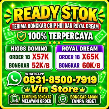 Terima Bongkaran Chip Higgs domino Island Amanah dan terpercaya Wa 083185007919