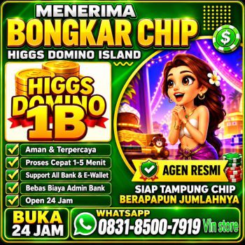 Terima Bongkaran Chip Higgs domino Island Amanah dan terpercaya Wa 083185007919