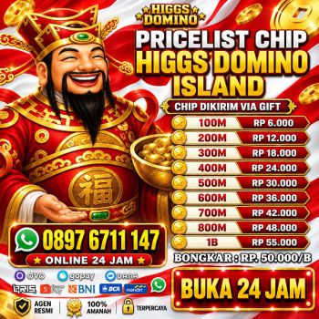 KHUSUS TERIMA BONGKARAN CHIP HIGGS DOMINO TERPERCAYA AGEN RESMI