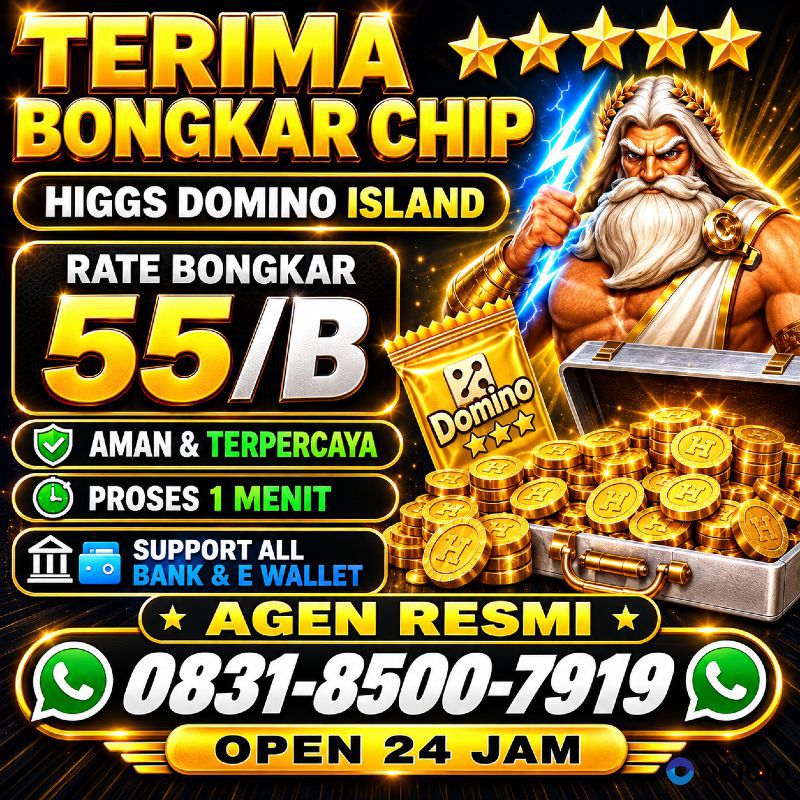 TERIMA BONGKAR CHIP HDI HIGGS DOMINO ISLAND JUAL BELI CHIP HDI WA 083185007919