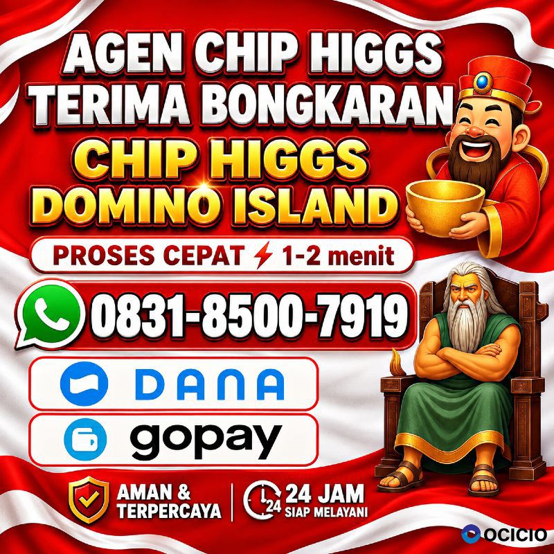 TERIMA BONGKAR CHIP HDI HIGGS DOMINO ISLAND JUAL BELI CHIP HDI WA 083185007919