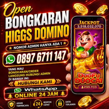 TERIMA BONGKARAN CHIP HIGGS DOMINO ISLAND AMANAH PROSES CEPAT 💯 TERPERCAYA