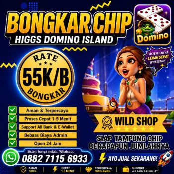 TERIMA BONGKARAN CHIP HIGGS DOMINO TERPERCAYA AGEN RESMI 💯