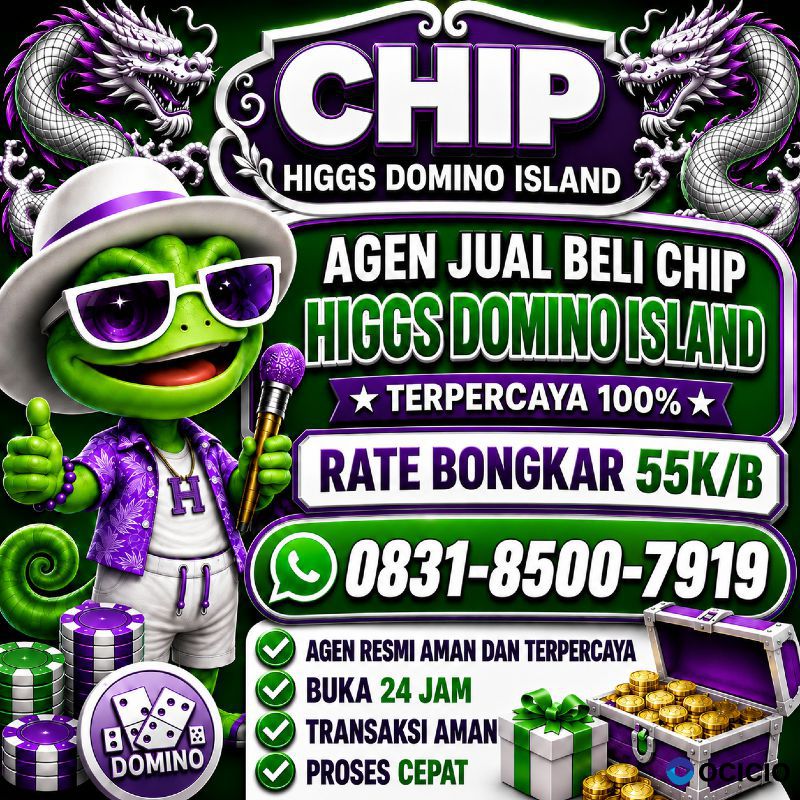 TERIMA BONGKAR CHIP HDI HIGGS DOMINO ISLAND JUAL BELI CHIP HDI WA 083185007919