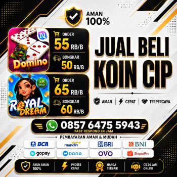 Terima bongkaran chip domino open tampung bongkar chip hdi